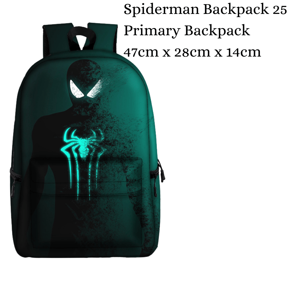 Spider hero style kids backpack for daily school use