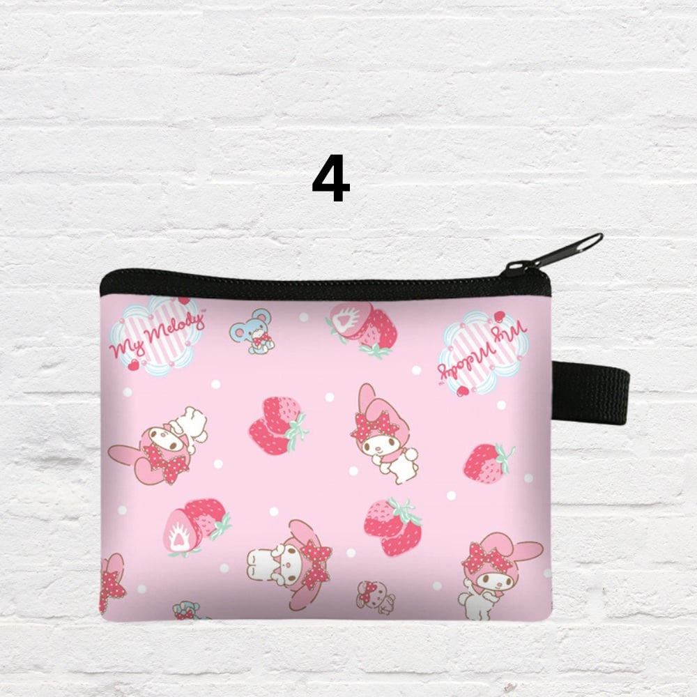 Kuromi and My Melody-inspired zipper coin purse for children