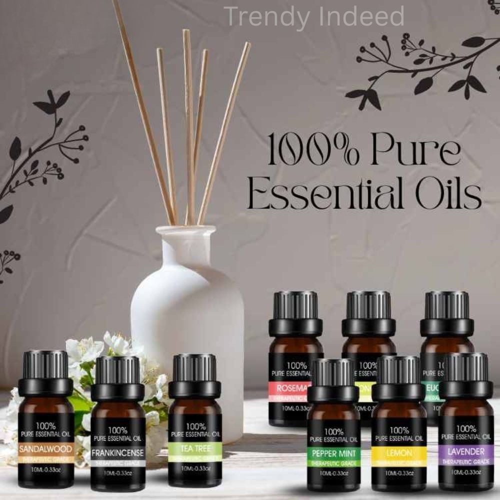 100% Pure Essential Oil | Therapeutic Grade | 10ml Natural Oils  100 percent