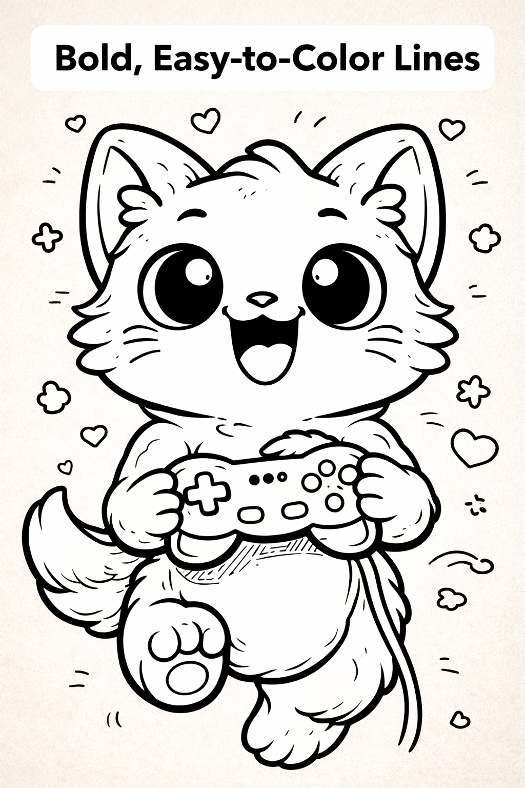 Cute Animals Coloring Book for Kids – 35 Pages of Calm, Fun & Creativity