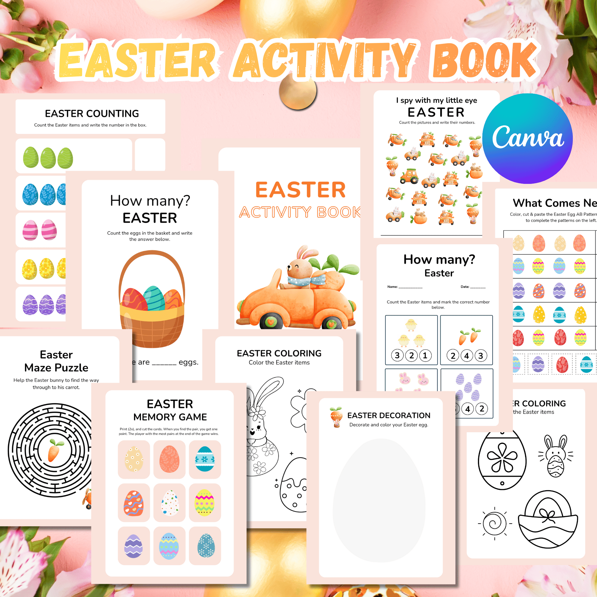 EASTER ACTIVITY BOOK | EDITABLE - Payhip