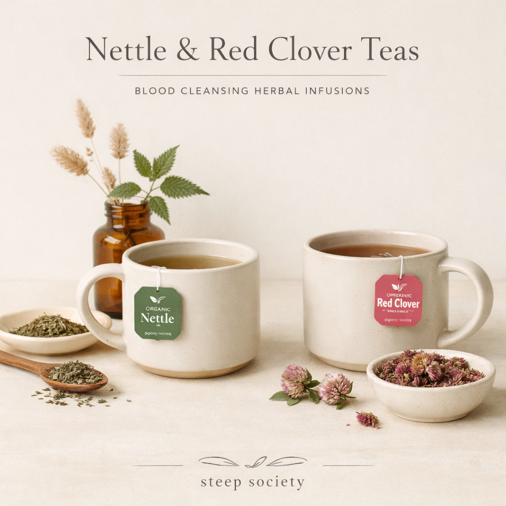 Nettle & Red Clover Teas, Blood Cleansing Herbal Infusions