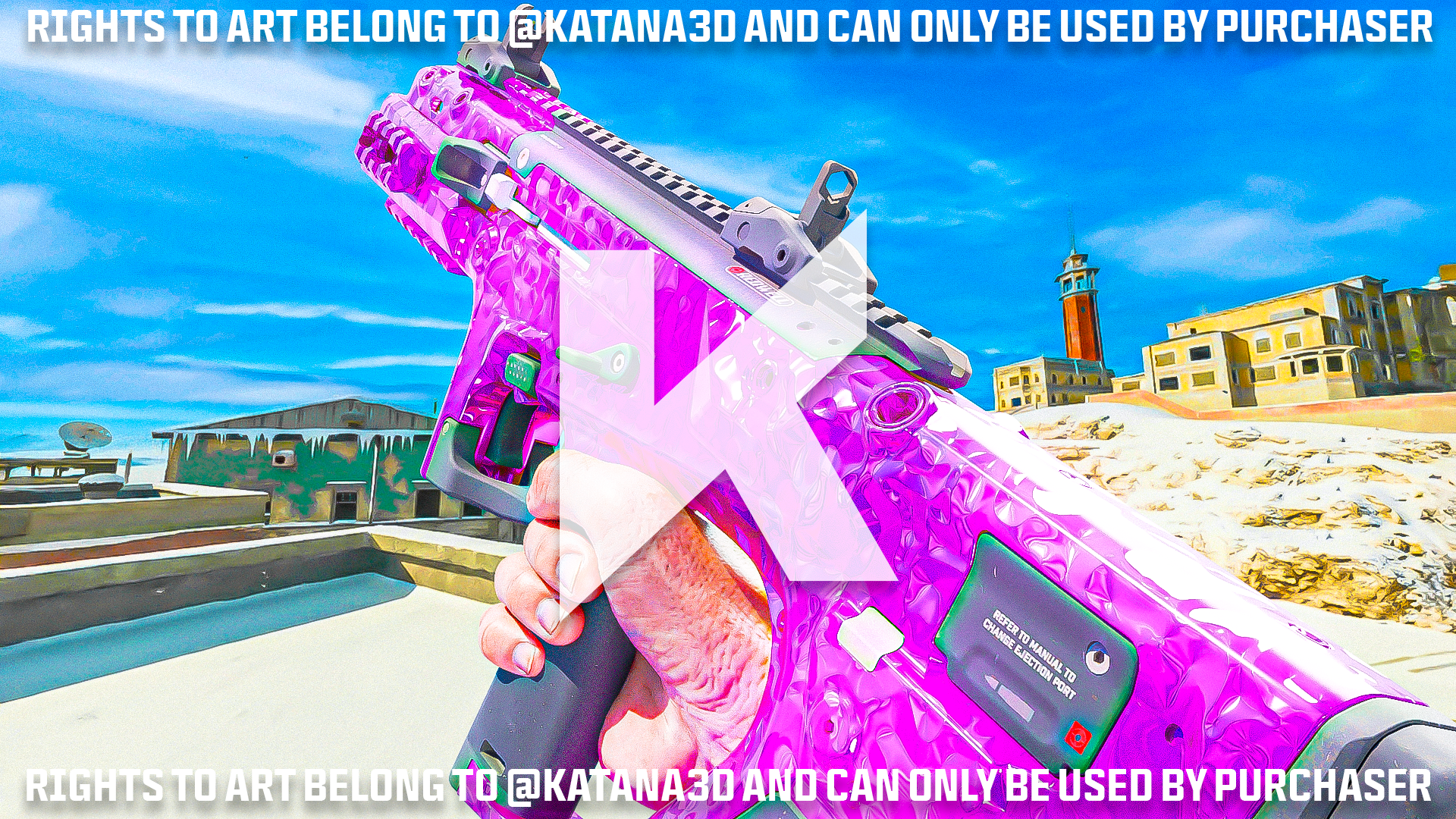 Obsidian Razor COD/BO7 Thumbnail - Pink Obsidian Razor 9mm (2 Versions) - Payhip