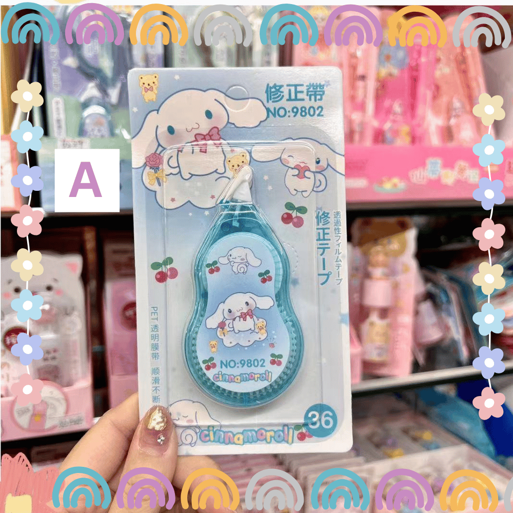 Cartoon-inspired correction tape for kids writing tools