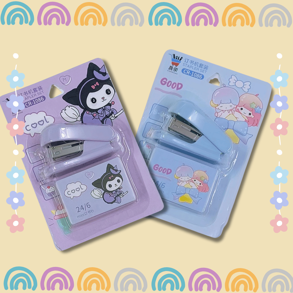 Cute mini stapler for kids stationery and school supplies