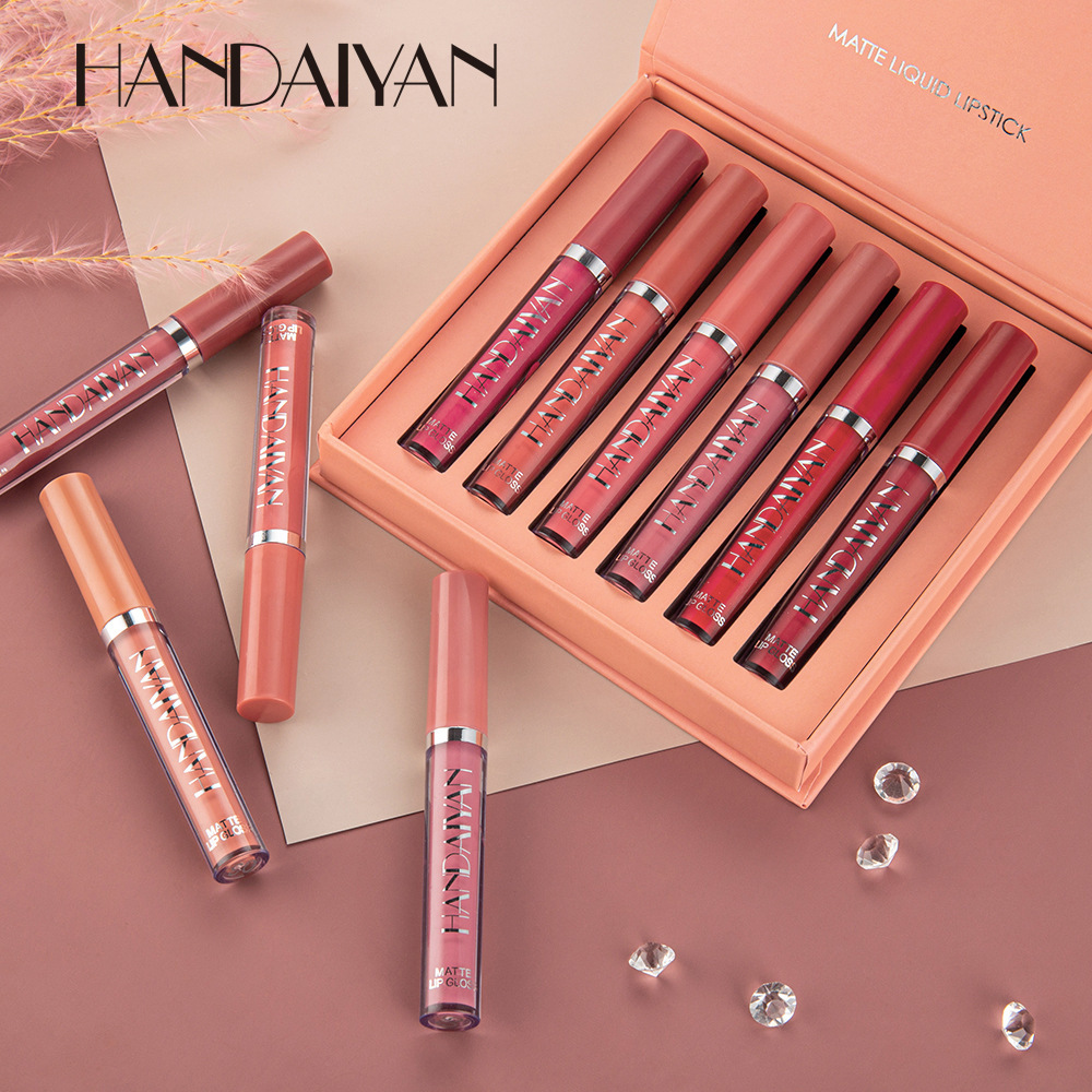 6-piece Handaiyan non-stick liquid lip gloss set