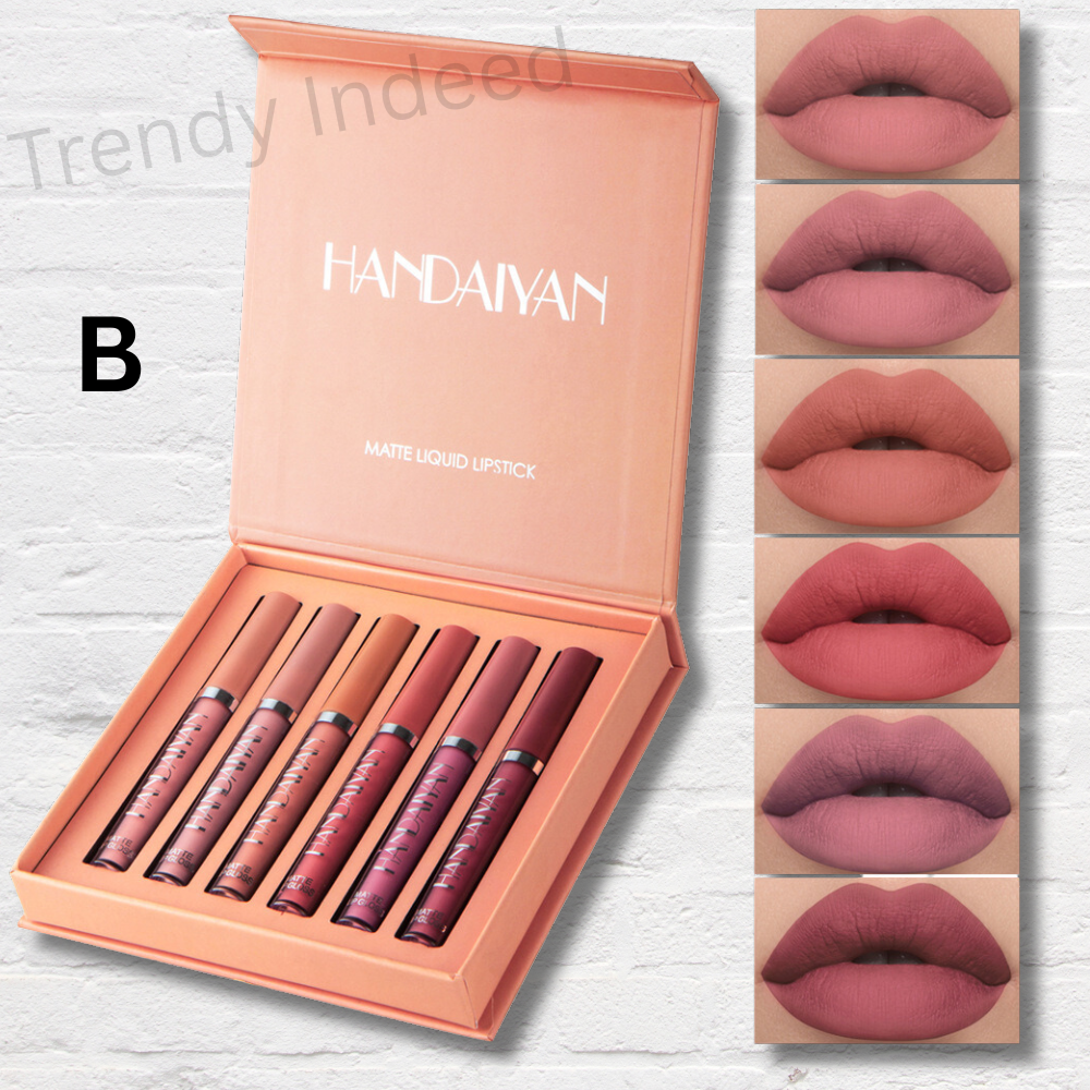 Handaiyan 6-color matte liquid lipstick gift set