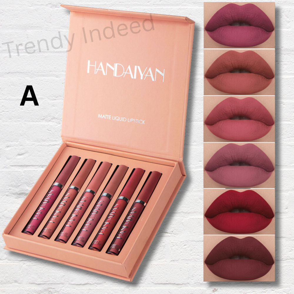 Handaiyan waterproof matte lipstick set for all-day wear