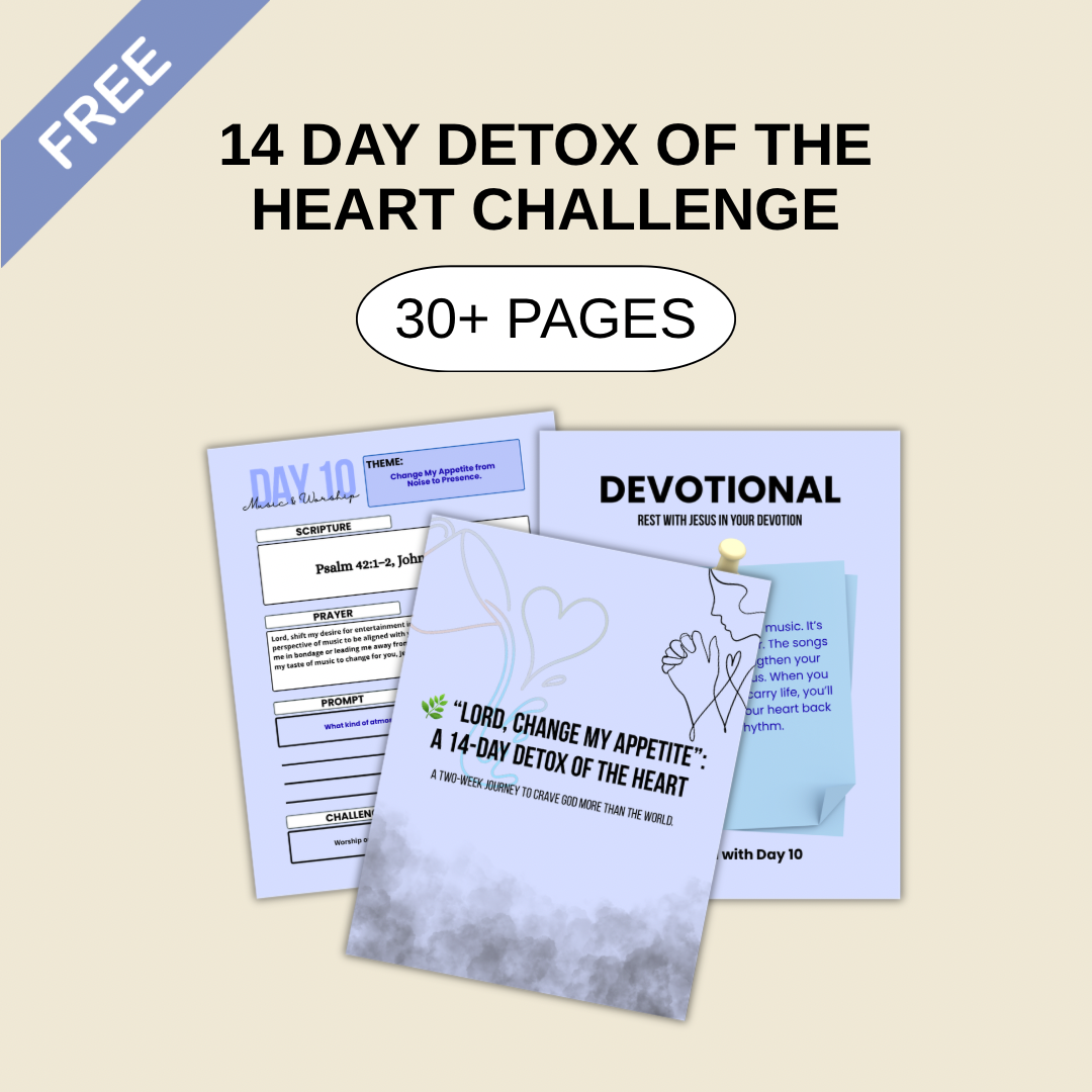 Christian 14-day prayer challenge titled “Lord, Change My Appetite” focused on spiritual growth and fasting