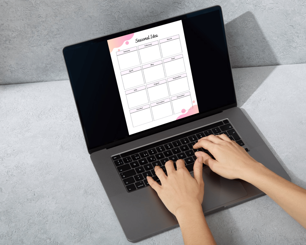 Professional digital business planner for efficient organization