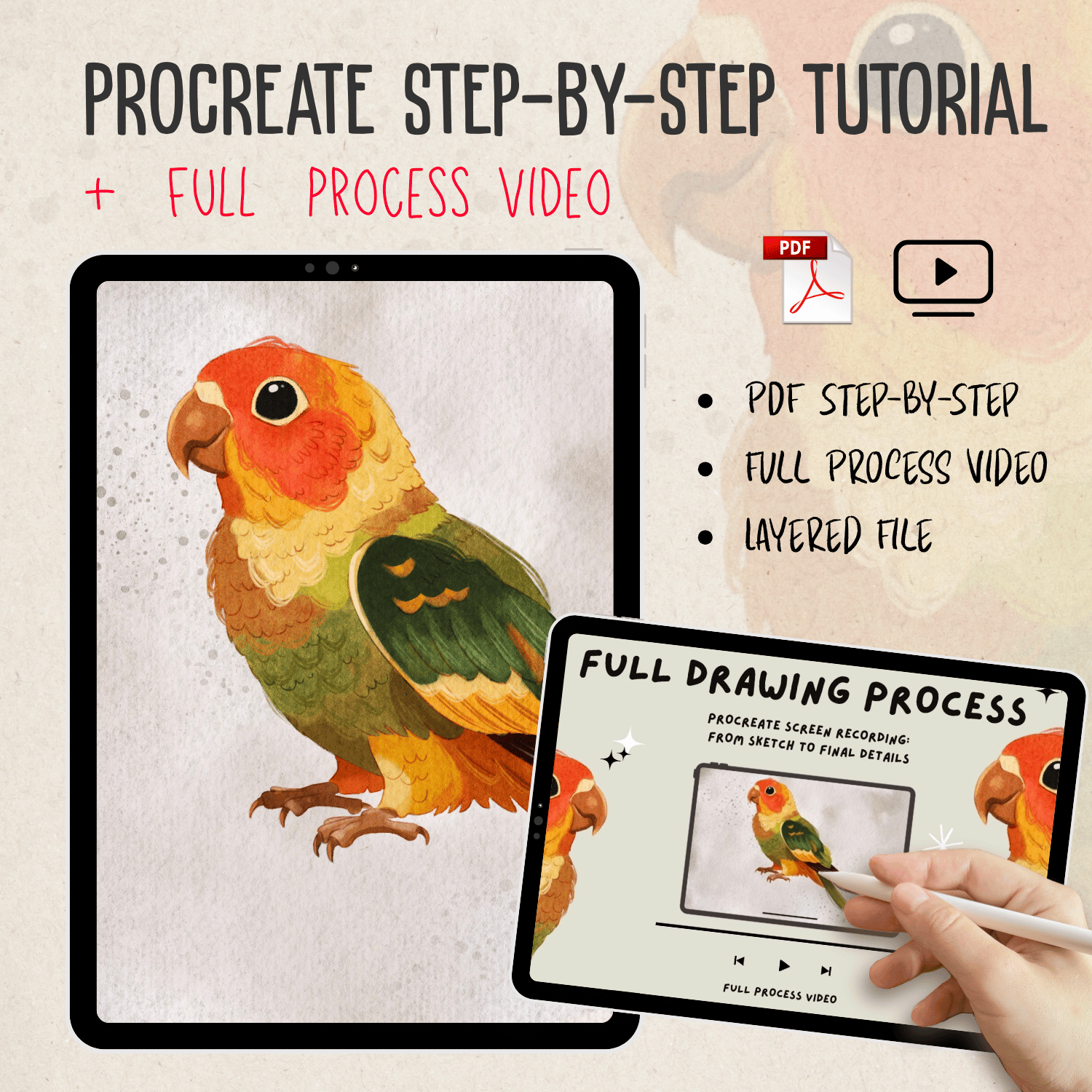 Step-by-Step Procreate Tutorial (PDF Full Time Video!) - Payhip