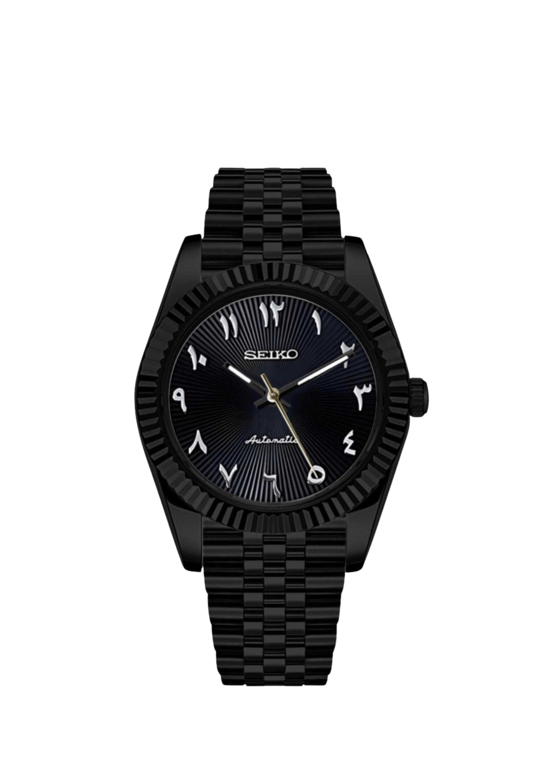 Seiko arabic dial full black - Payhip