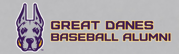 The logo for the Great Danes Baseball Alumni Association