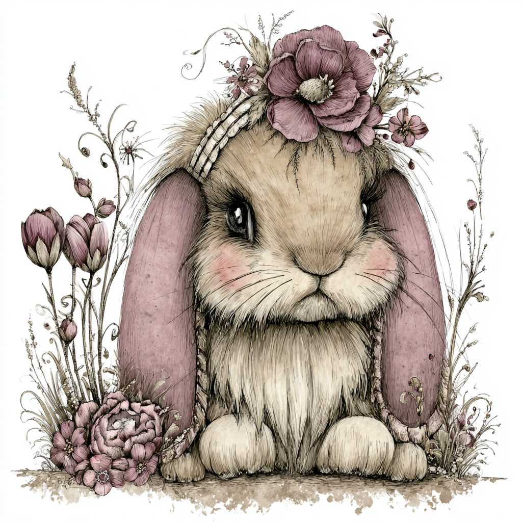 Sepia Point Rabbit Sepia Dreams Bunnies & Bears bundle 56 images - Payhip