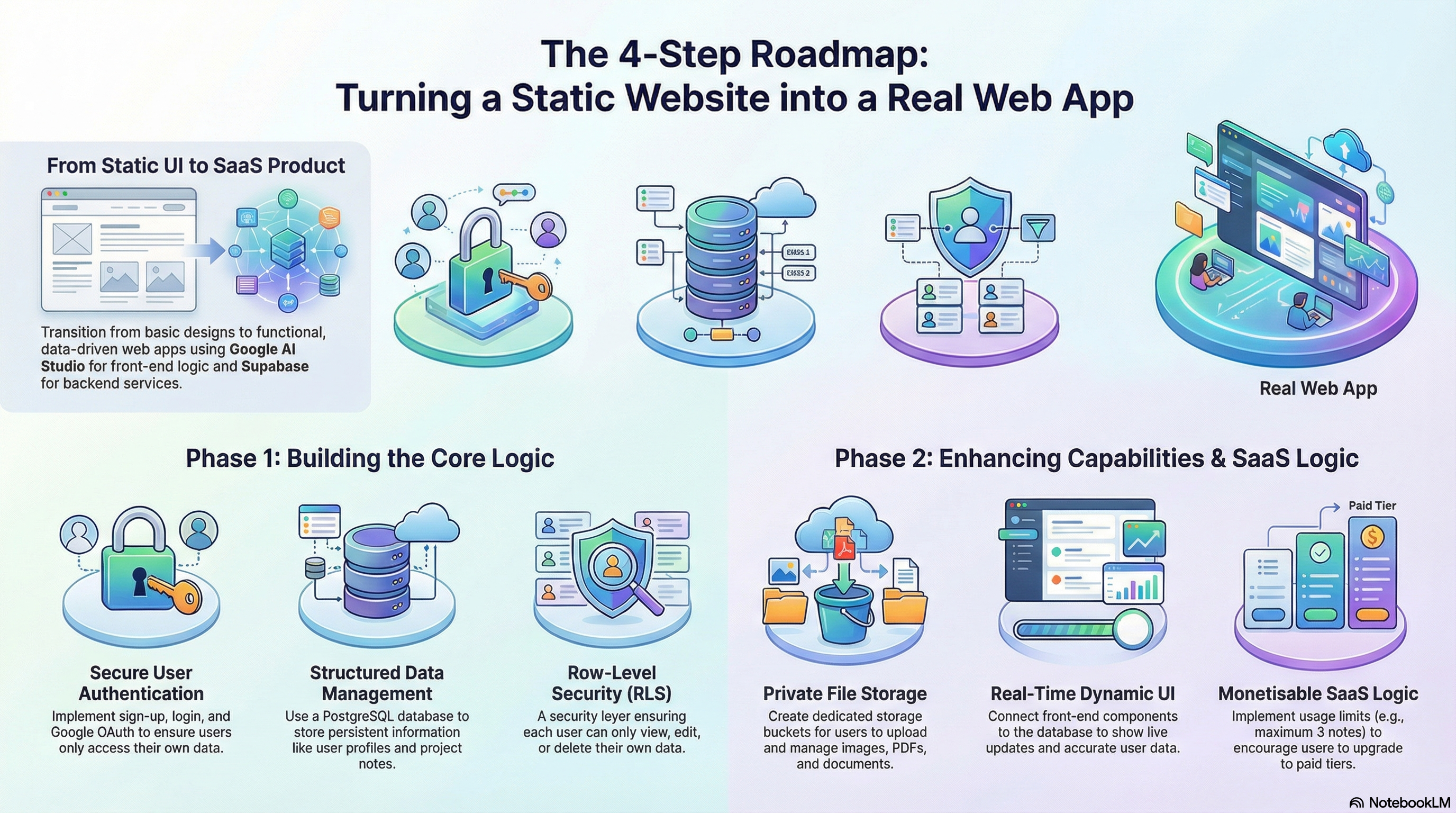 Turn Any Static Website Into a Real SaaS Web App (2026): Google AI ...