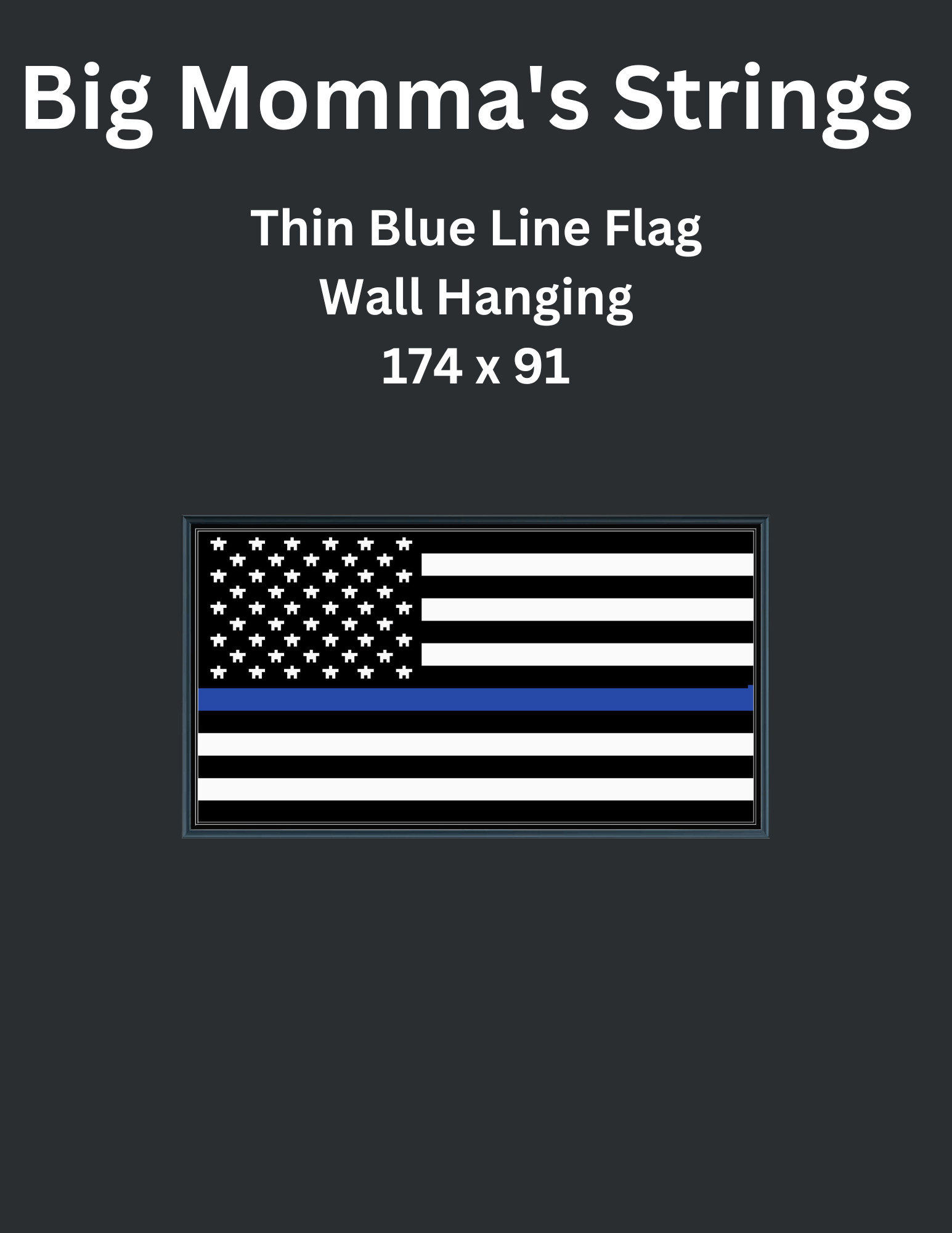 Thin Blue Line Flag - Payhip