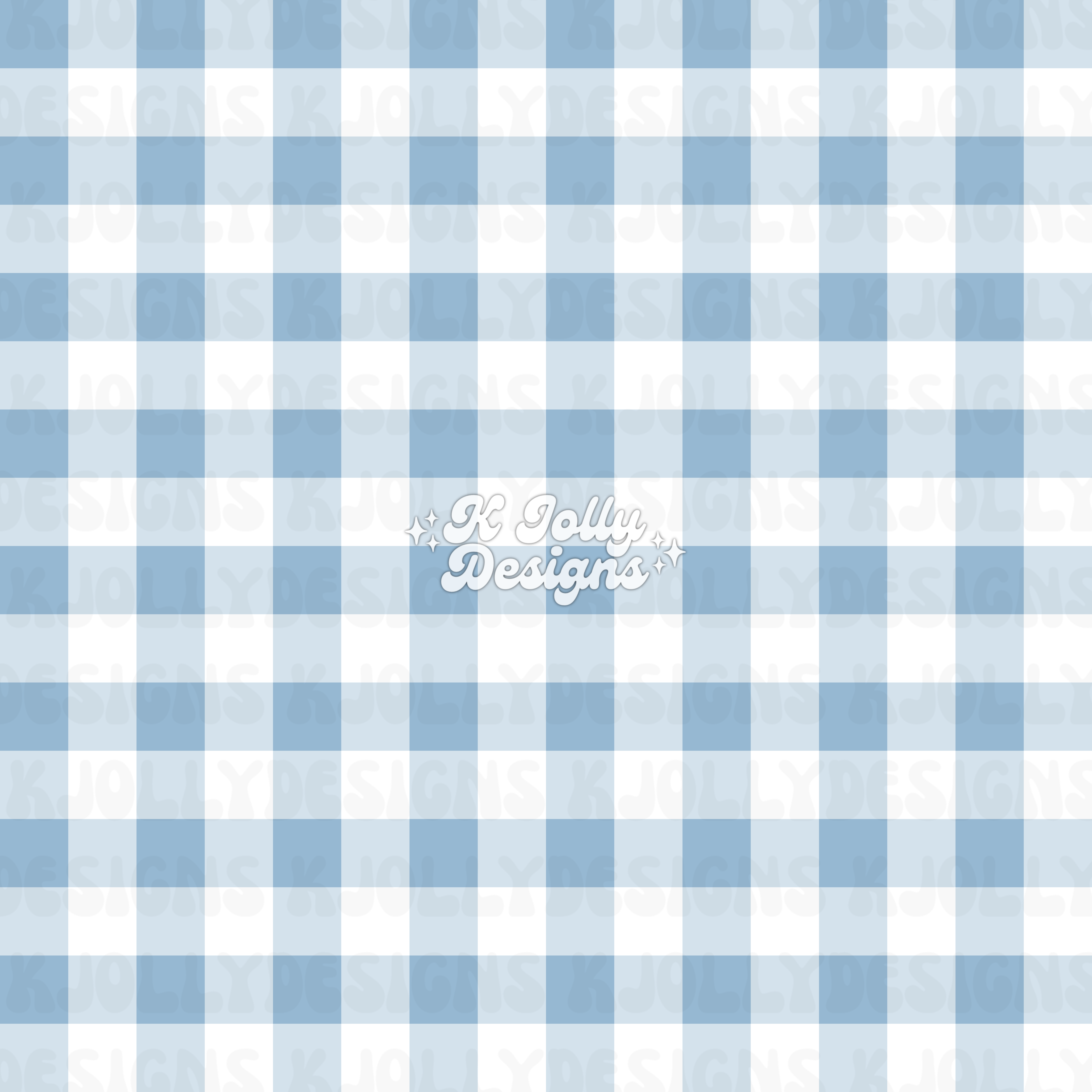 Blue Goose Collection Coord- Blue Gingham Seamless - Payhip