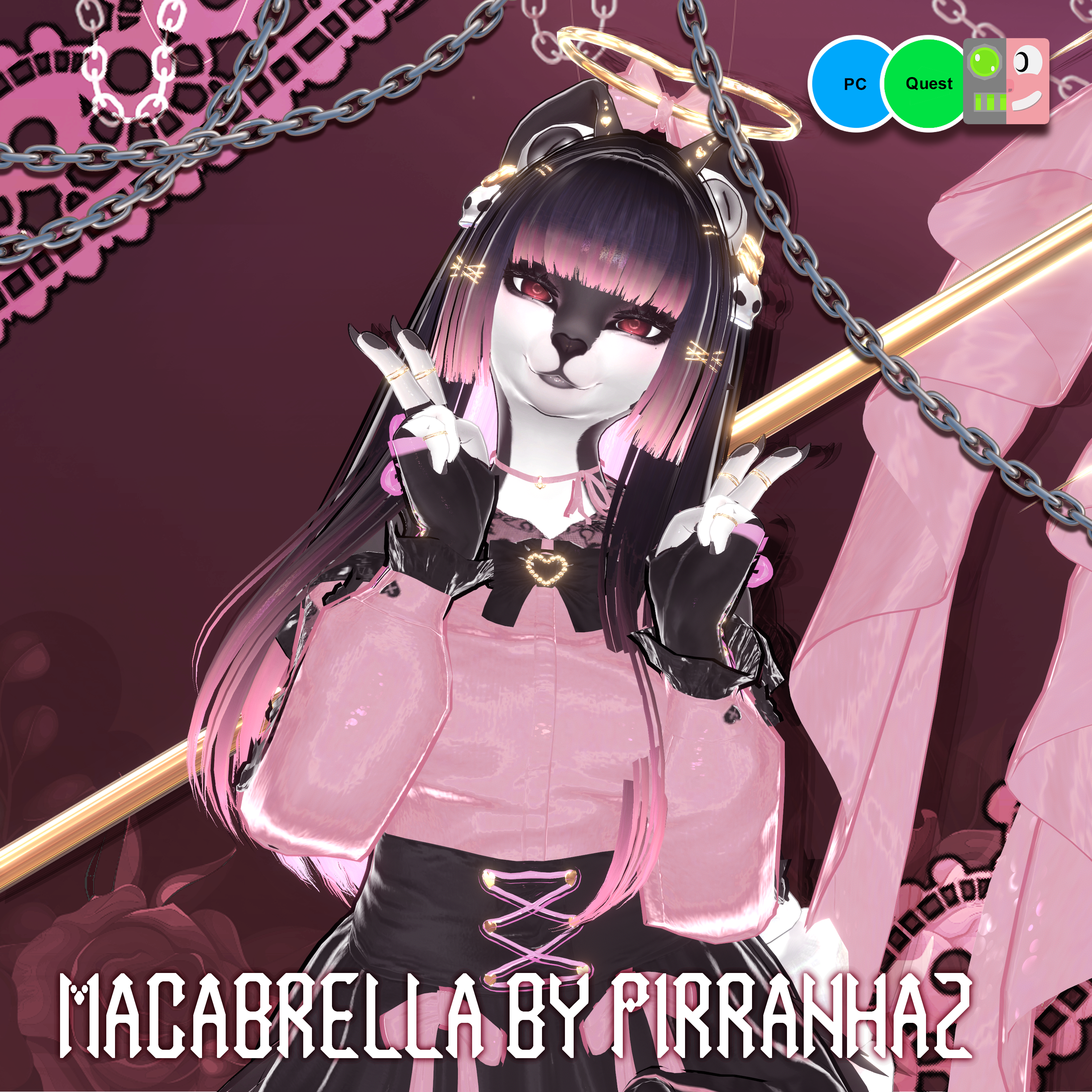 Macabrella | PC Quest | VRCFT | Furry Avatar - Payhip