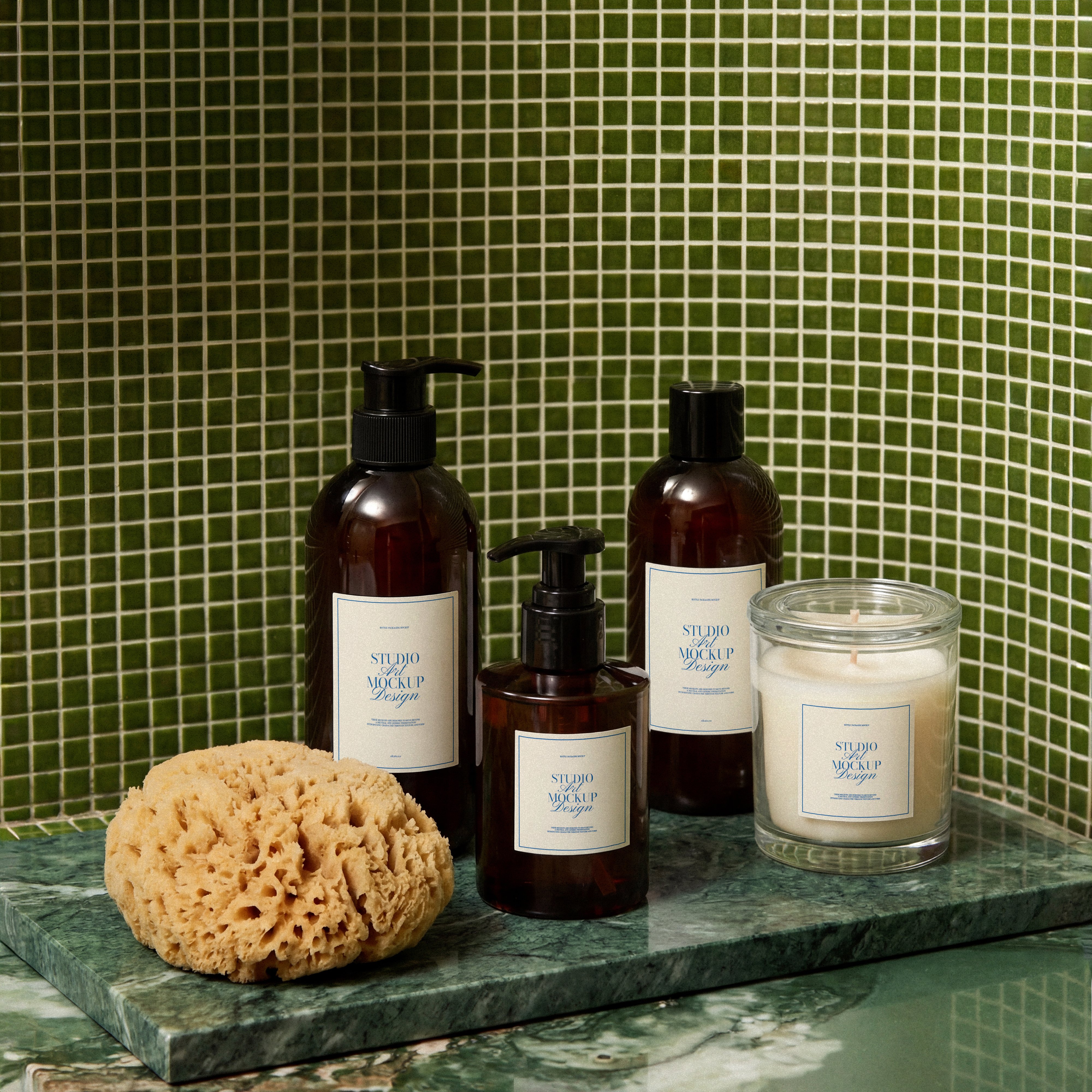 Bathroom Care Packaging Mockup
