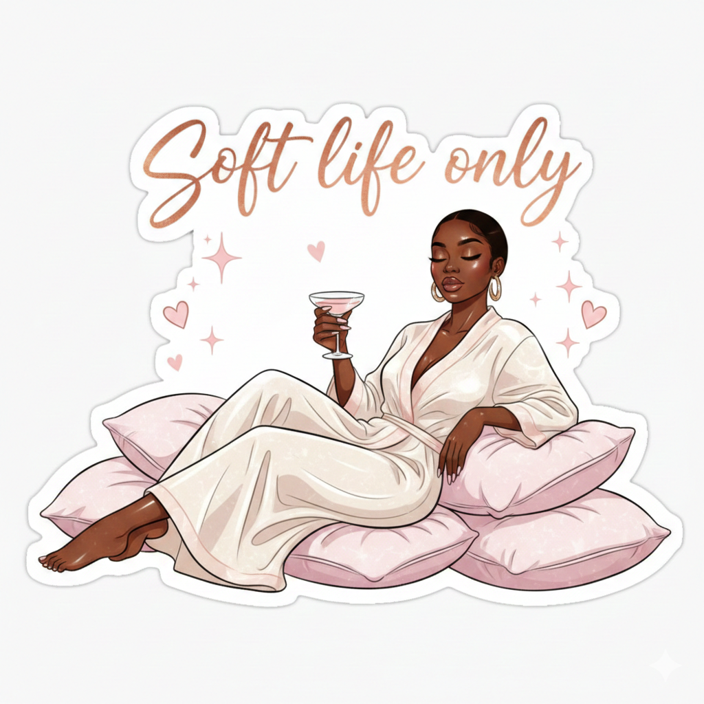 Soft Life Princess — “Soft life only”Sticker Pack - Payhip