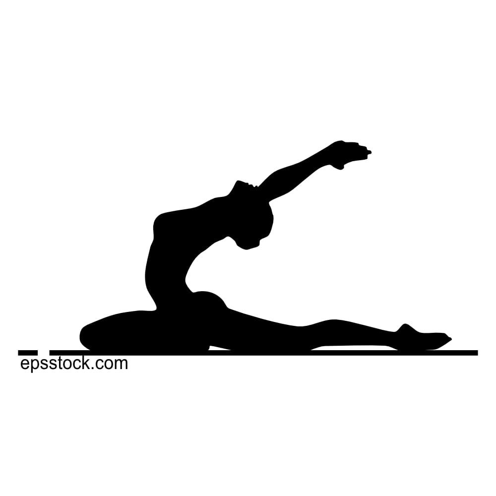 a woman doing yoga