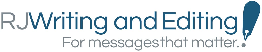 Logo for RJ Writing and Editing