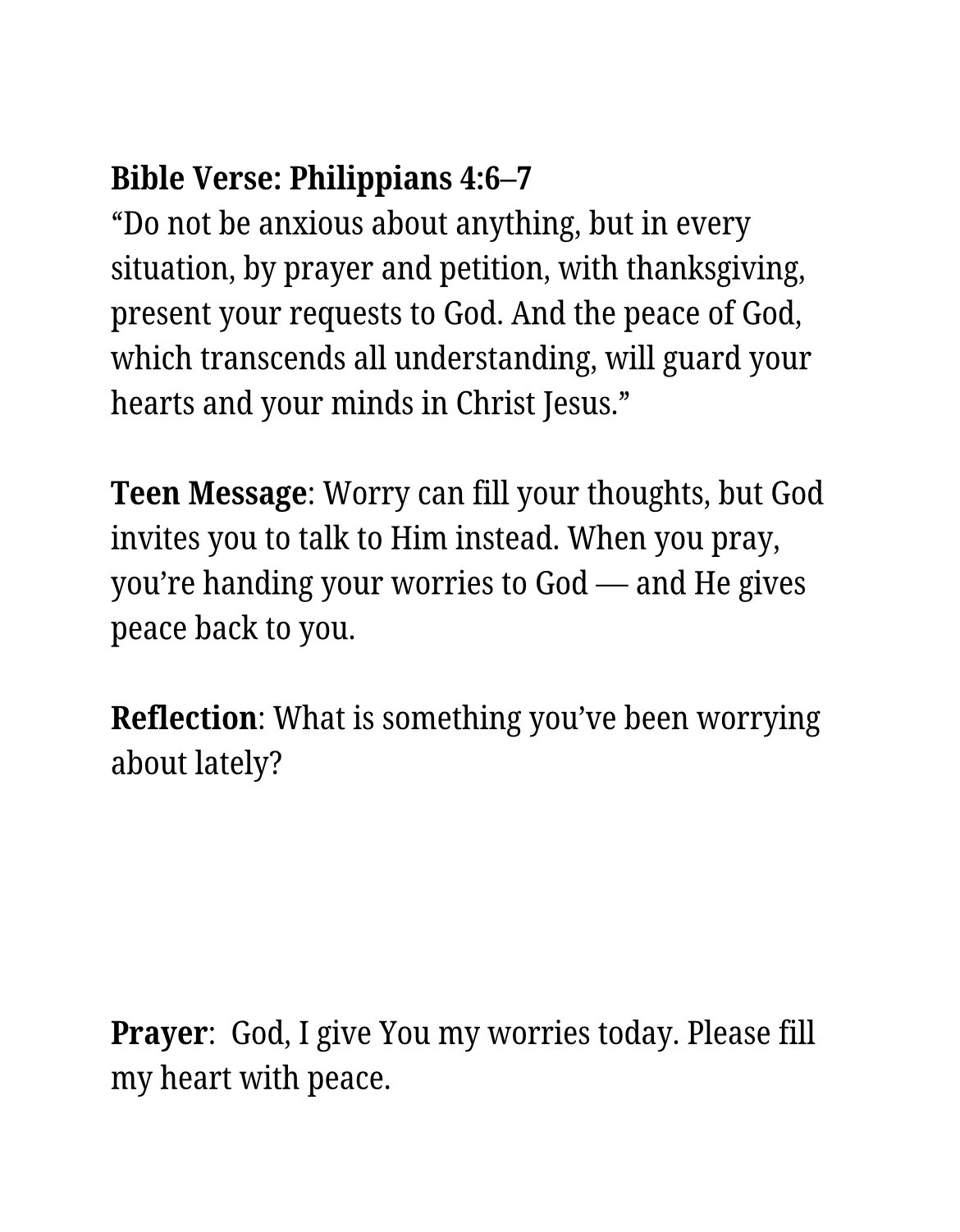 Peace in the Storm – A 30-Day Devotional Journal for Teens Finding God ...