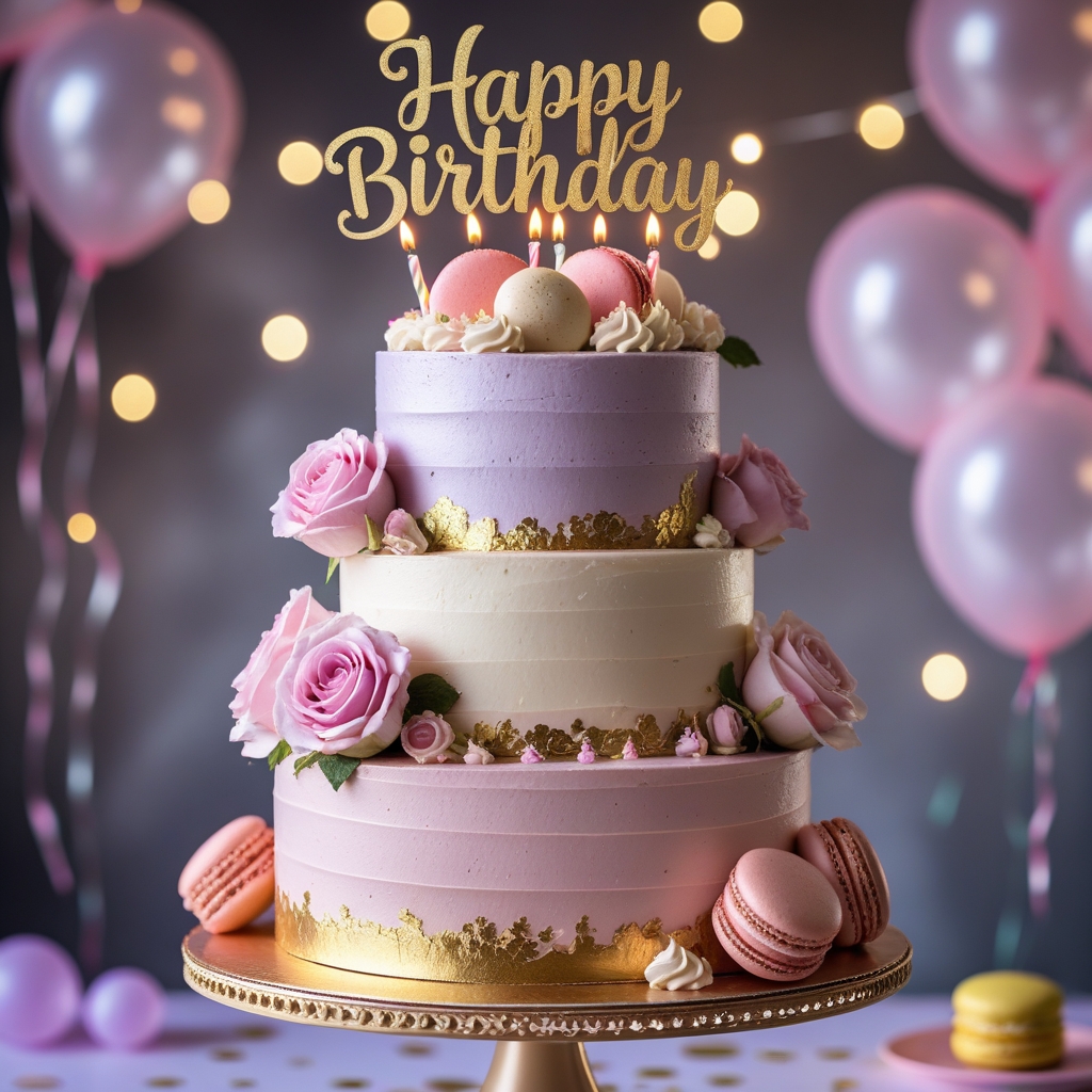 A beautiful 3 layered birthday cake - Payhip