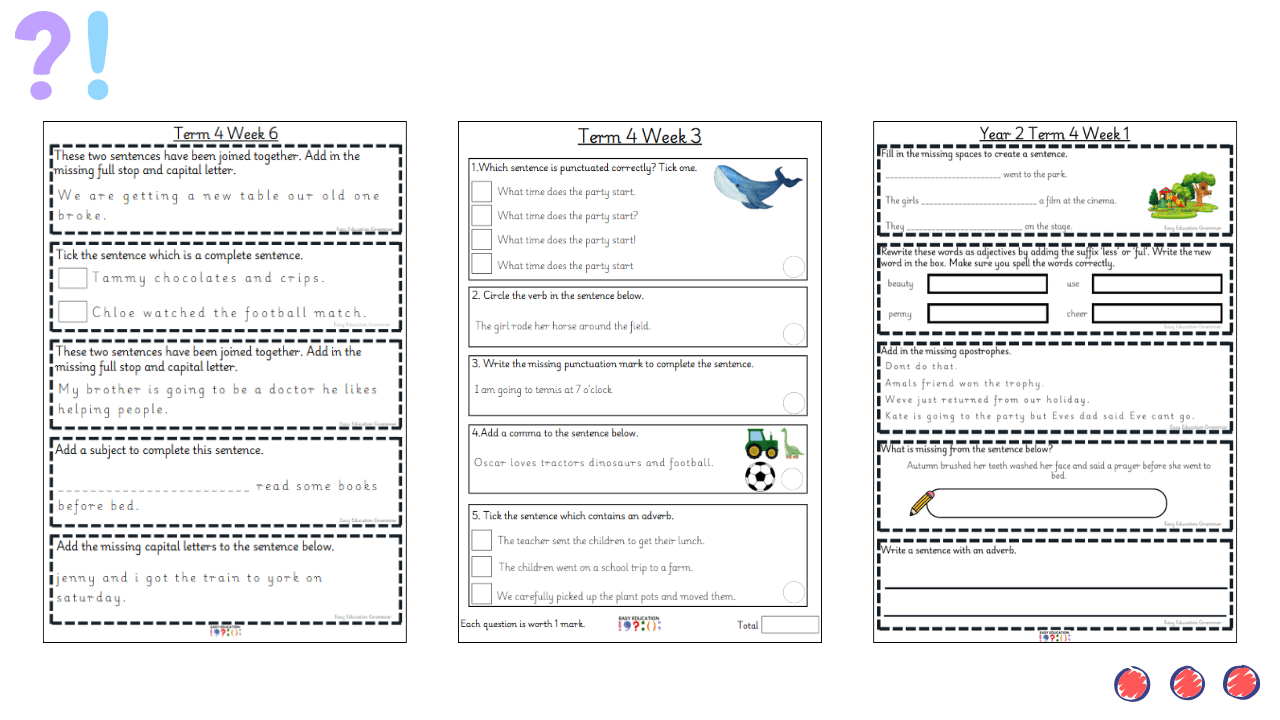 Year 2 Sentence & Grammar Fluency – 6 Week Starter System - Payhip