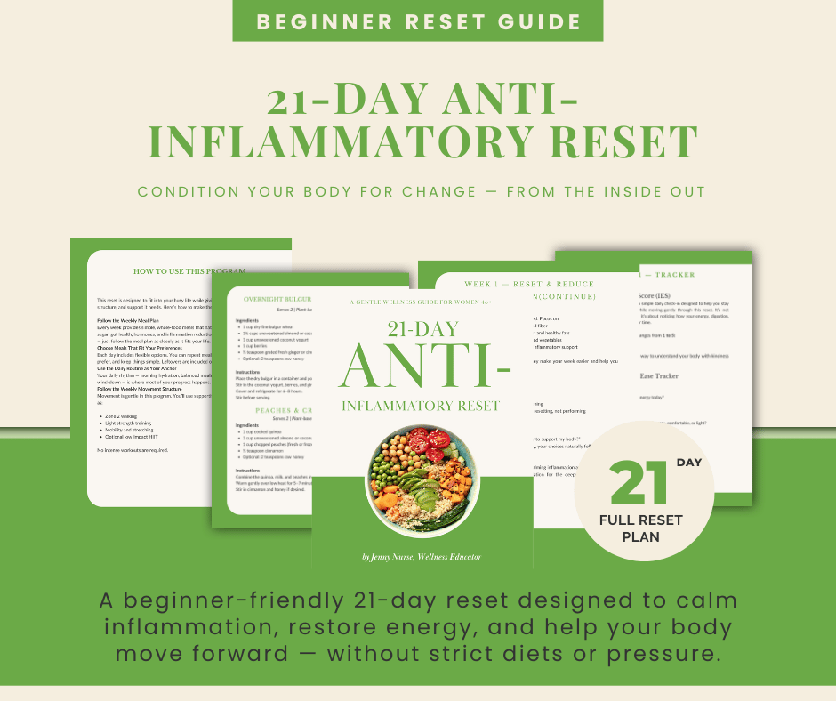 Vitality Bliss 21-day anti-inflammatory reset guide for reducing inflammation and joint pain naturally