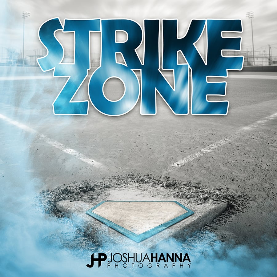 Strikezone, Photoshop Template, Digital Background, Sports Design, Banner, Poster, Teams, Schools, Photo Day, Media Day, Epic, Modern, Cool, Edgy