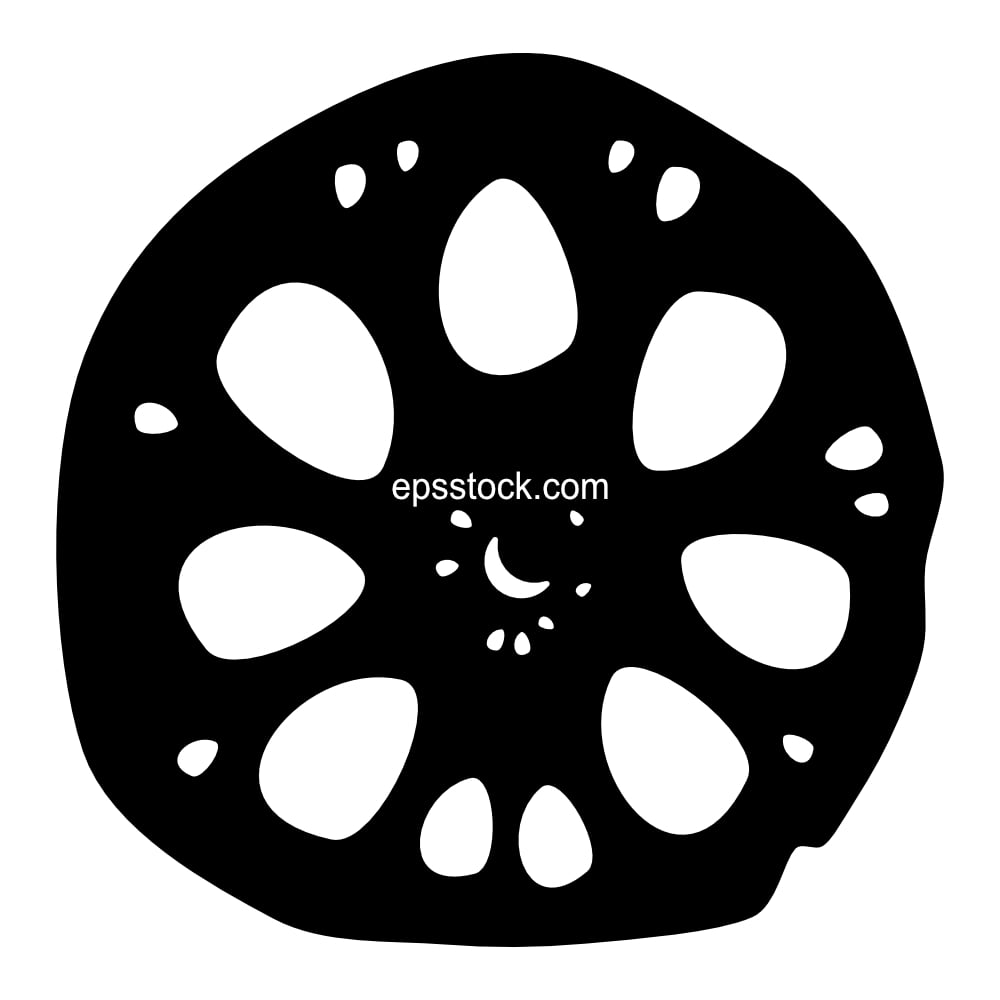 Lotus root slice symbol