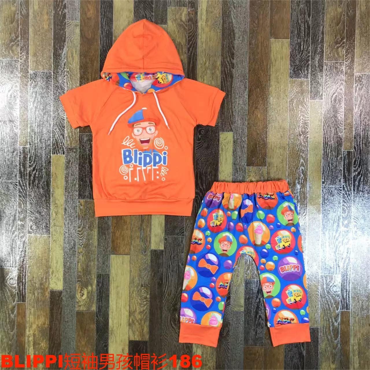 Blippi Short Sleeve Hoodie Set - Payhip