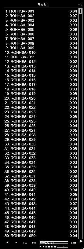 FIRST LIST OF TRACKS AND FILES IN THE SOUND PACK LOW END IMPACTS VOLUME ONE