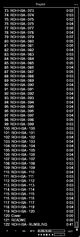 THIRD LIST OF TRACKS AND FILES IN THE SOUND PACK LOW END IMPACTS VOLUME ONE