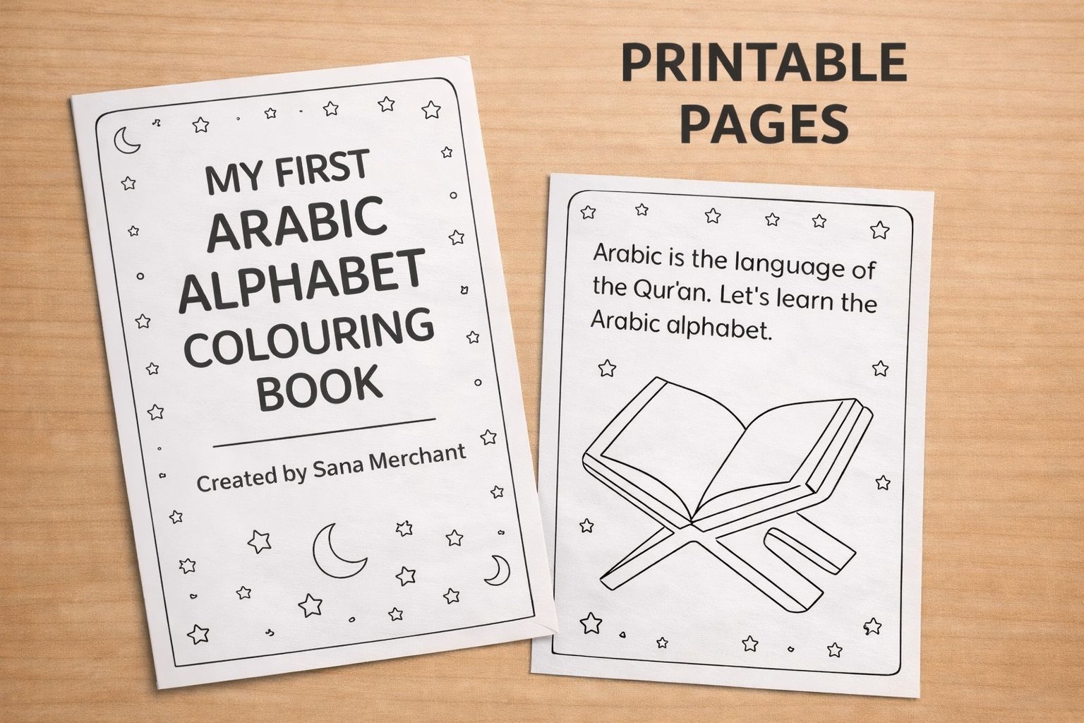 My first Arabic Alphabet colouring book - Payhip