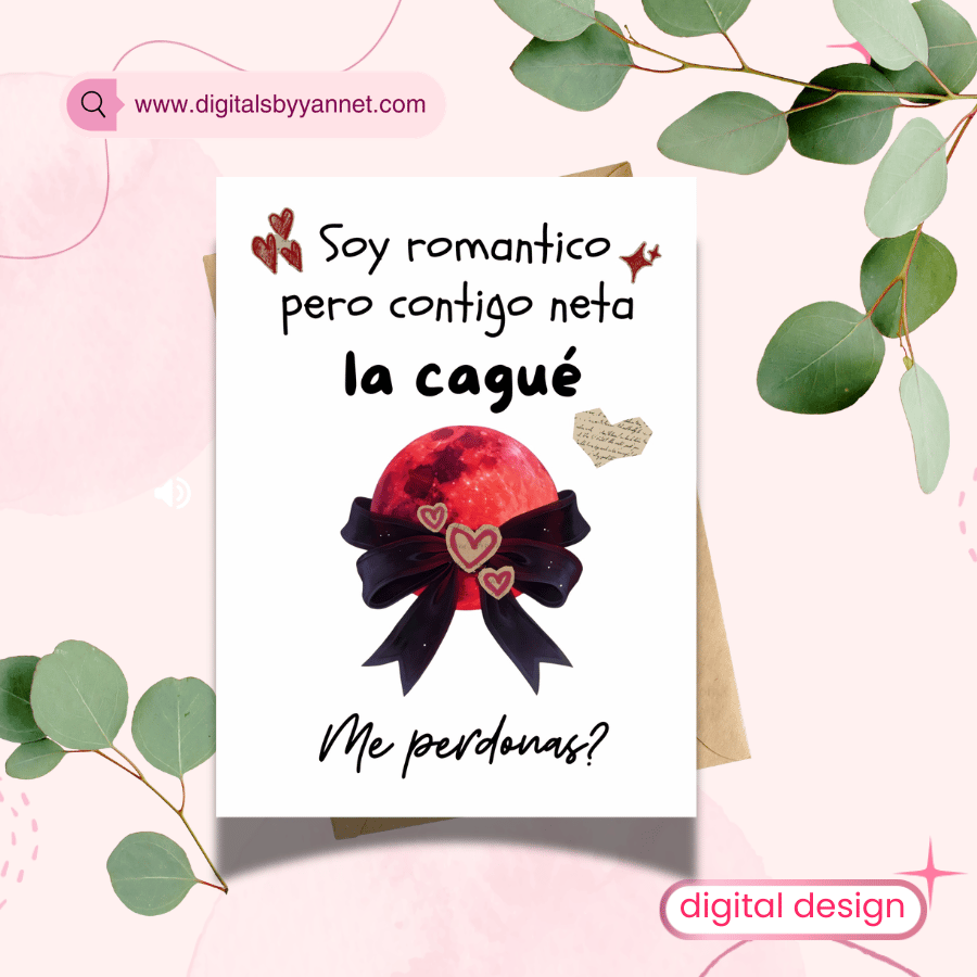 tarjeta romantica - me perdonas?