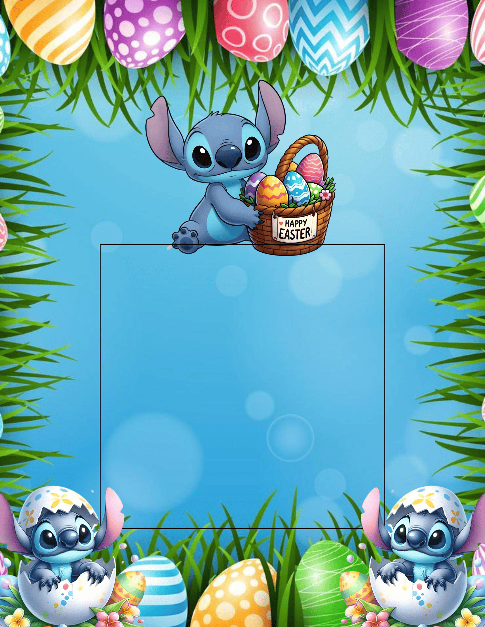 Stitch Easter Jumbo Card - Payhip