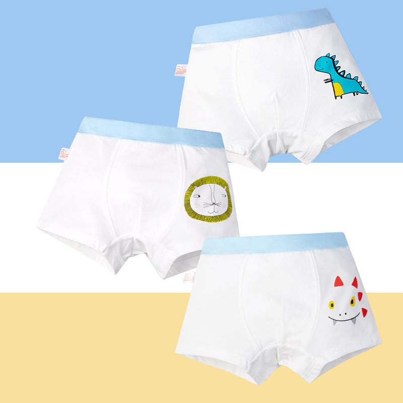 Children’s breathable cotton underwear with cute cartoon print