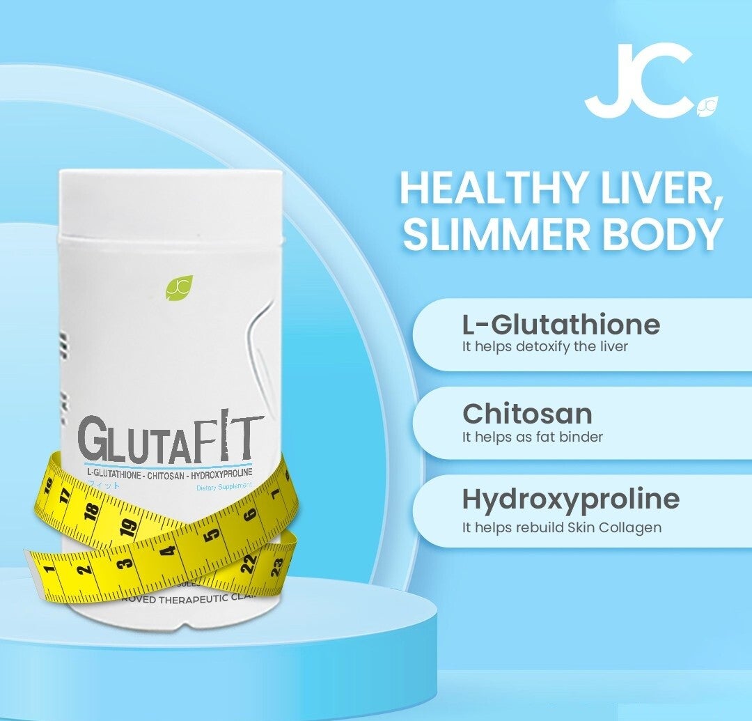 JC Premiere Glutafit collagen and glutathione supplement for daily use