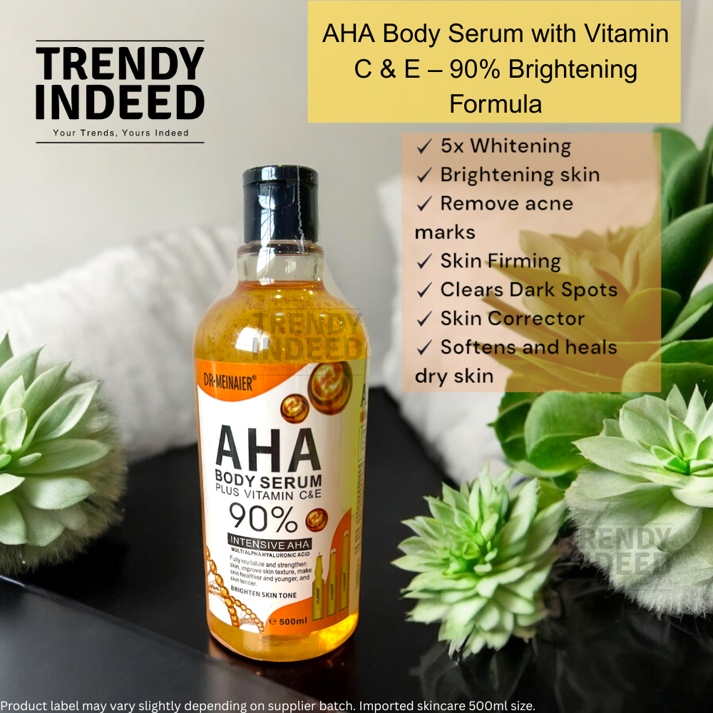 Advanced AHA serum with vitamin C for smoother and radiant skin