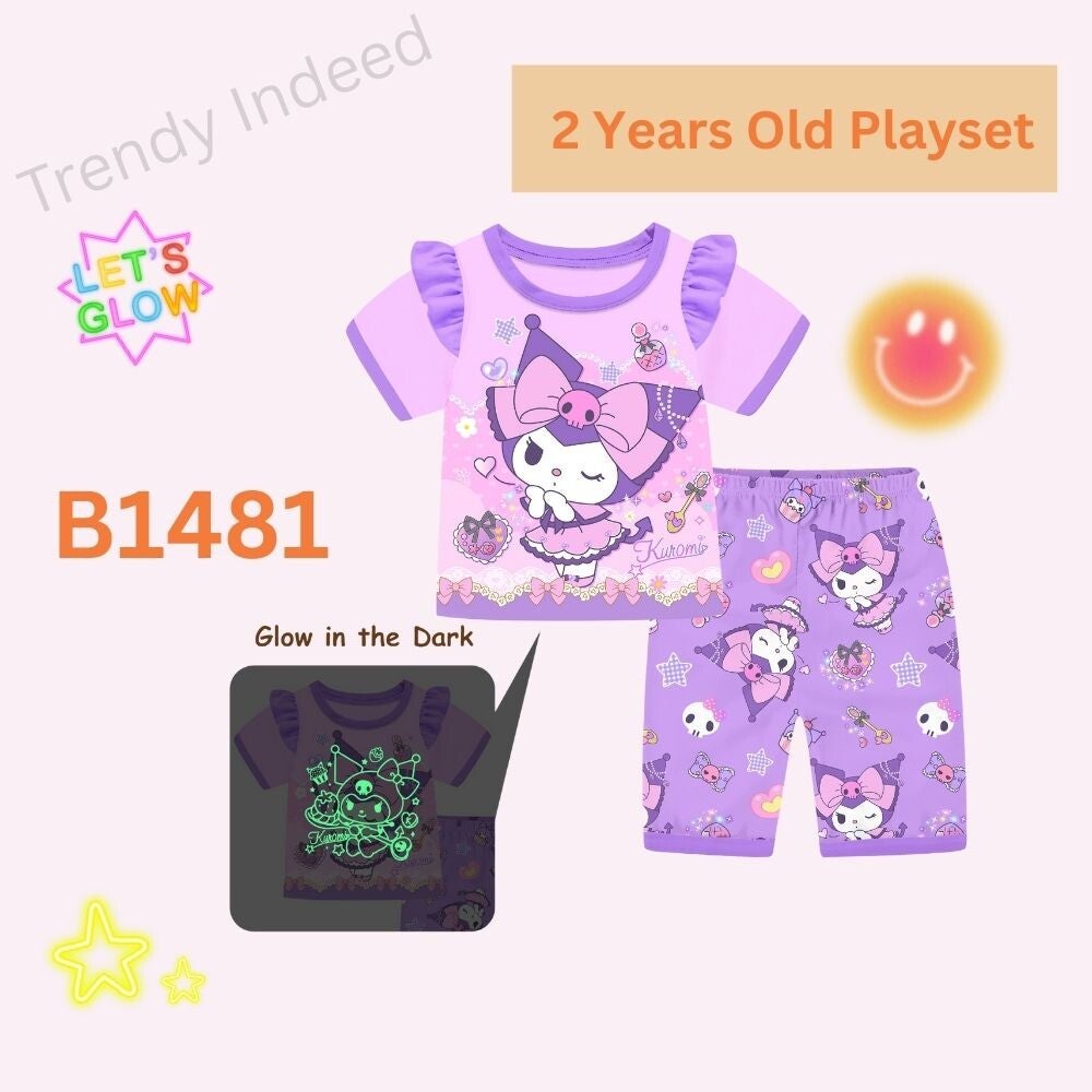 Character-inspired glow pajamas for toddlers comfortable nightwear