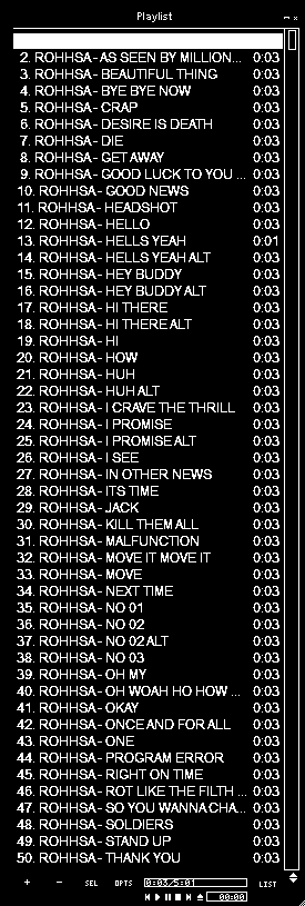 RPG FABLE SOUNDS RETRO SOUNDS ROLE PLAYING HORROR PSX TRACKLIST