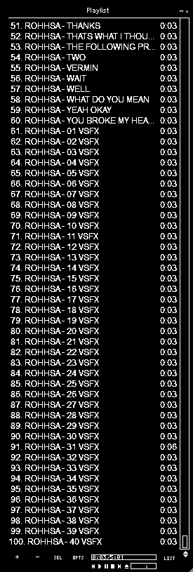 RPG FABLE SOUNDS RETRO SOUNDS ROLE PLAYING HORROR PSX TRACKLIST