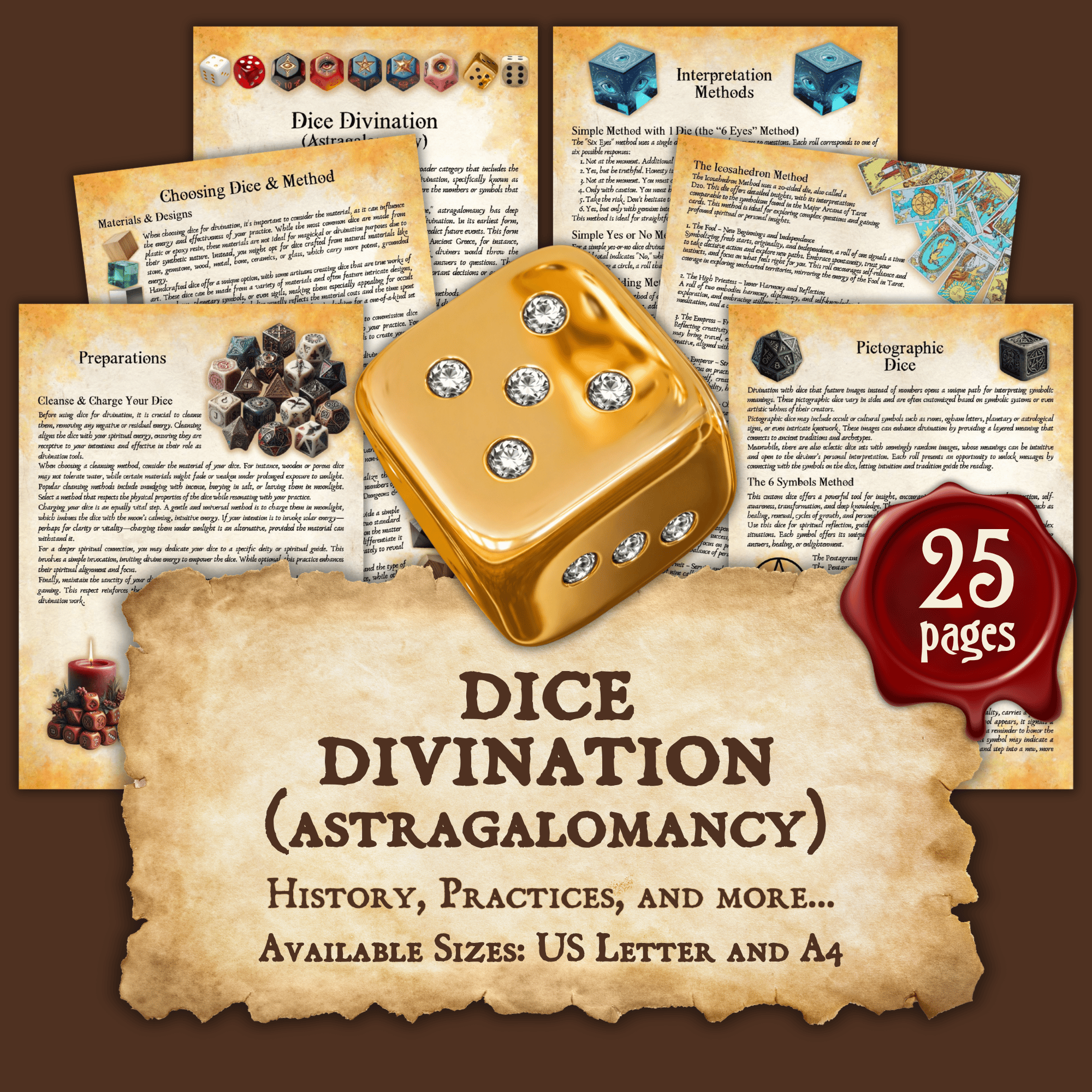 DICE DIVINATION (Astragalomancy) - Payhip