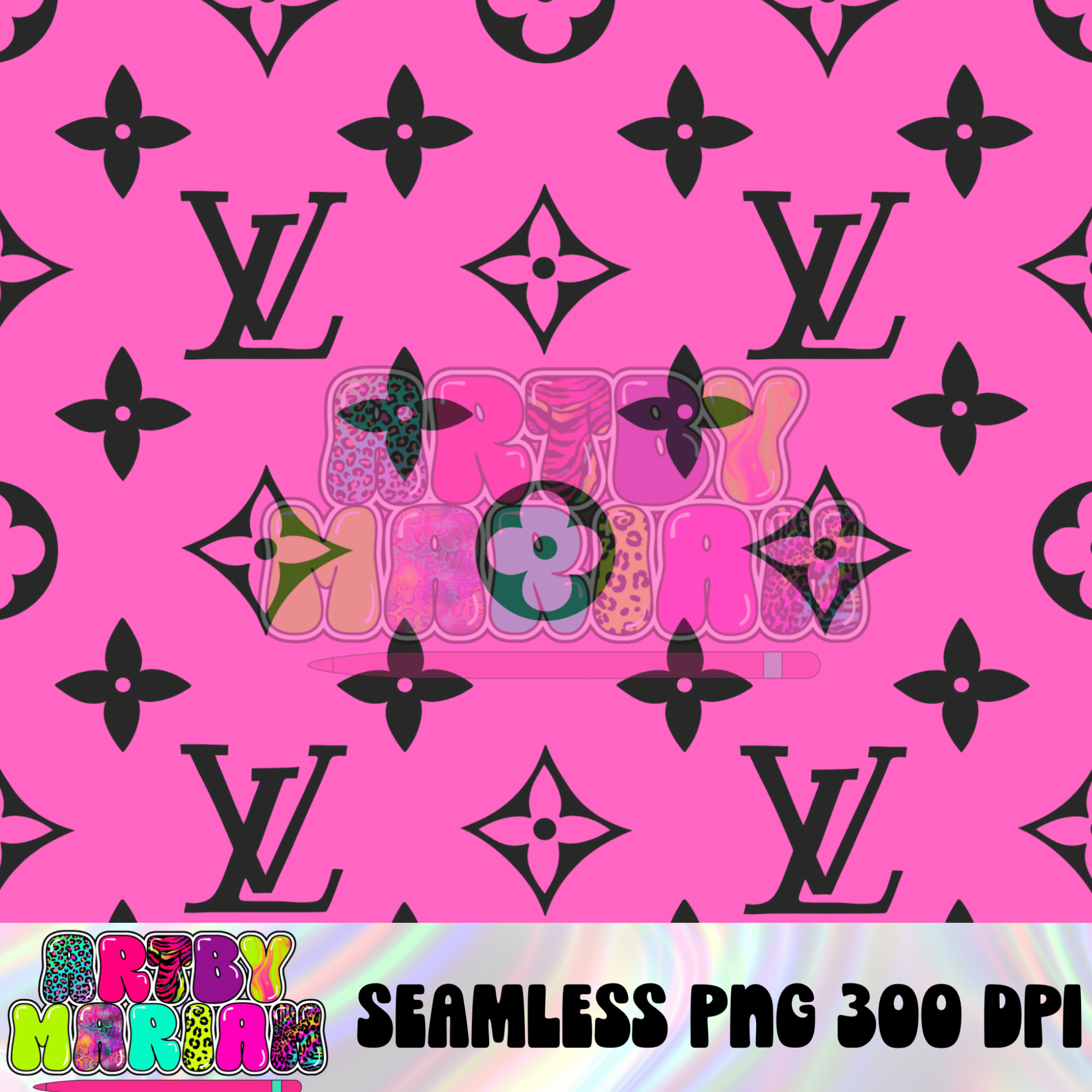 Pink and black designer seamless - Payhip