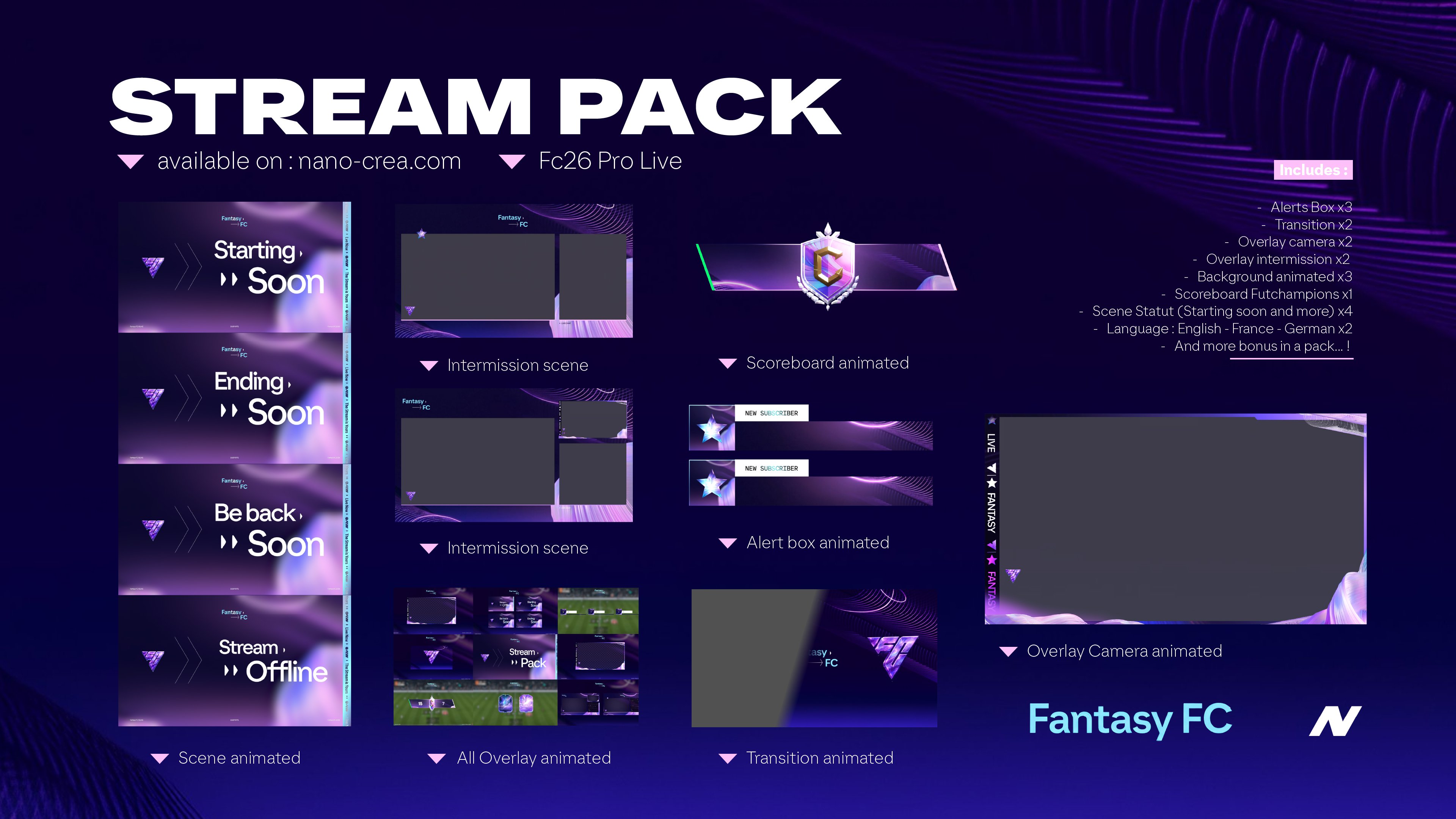 FC26 Fantasy FC Stream Pack and Graphic Pack – The Ultimate Setup for ...