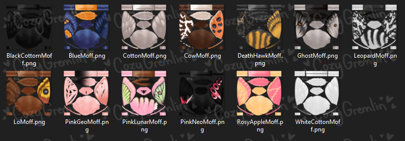 moth texture file preview