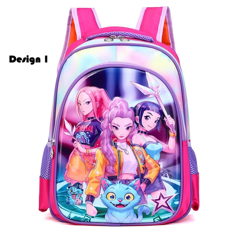 Demon hunter inspired K-pop 3D hard-shell kindergarten backpack