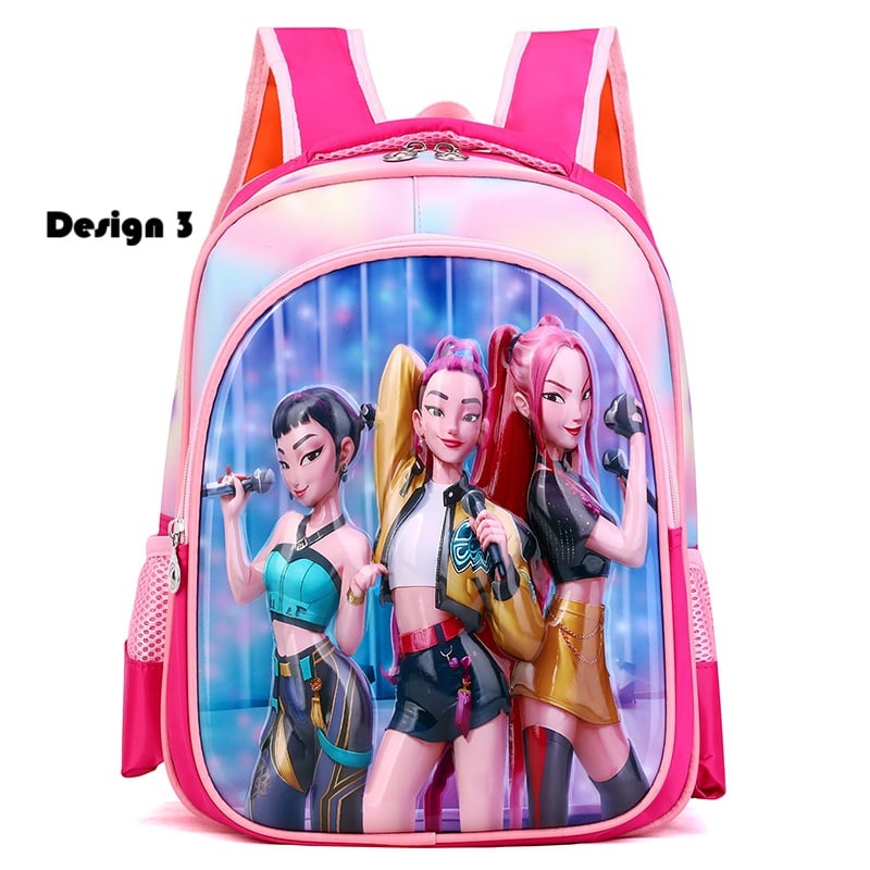 K-pop inspired kindergarten school bag with durable hard shell
